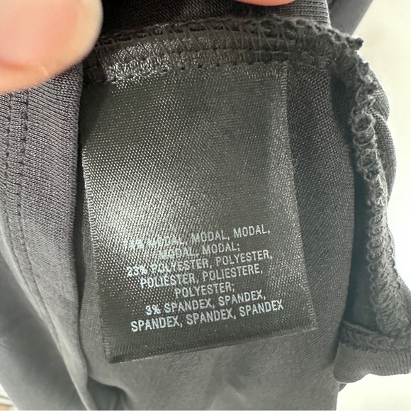 Anthropologie Deletta Drapey Cutout Tank XS Wrap Navy Gray Shirt Blouse - Picture 6 of 7